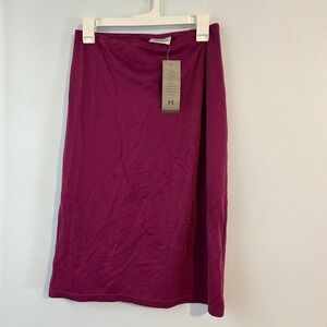 Hennes Collection Women's Medium Magenta‎ Sparkle Midi Skirt